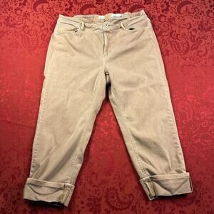 J. Jill Tan Wide Leg Jeans